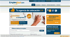 Desktop Screenshot of empleoaqui.com