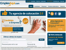 Tablet Screenshot of empleoaqui.com